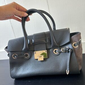 Jimmy Choo Grey Leather Purse